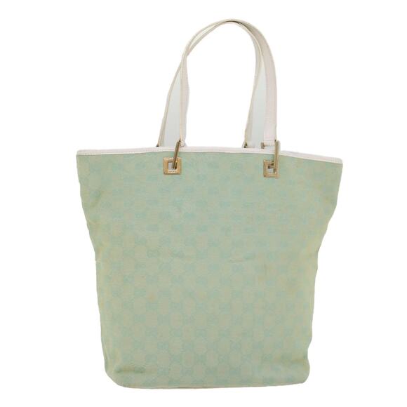 GUCCI GG Canvas Tote Bag Light Blue 002 002 - Picture 1 of 16